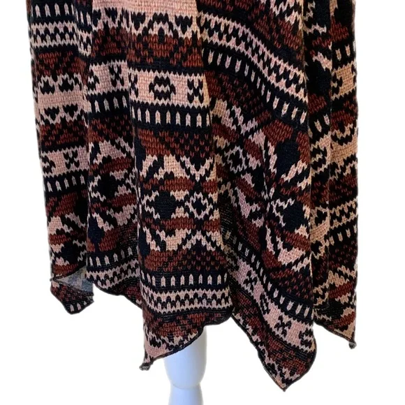 NWT My Beloved Long Sleeve Hanker chief Hem Feather Tassel Sweater Dress size S - Picture 7 of 14